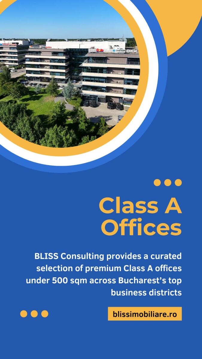 Small Class A Offices for Rent in Bucharest – BLISS Consulting Solutions