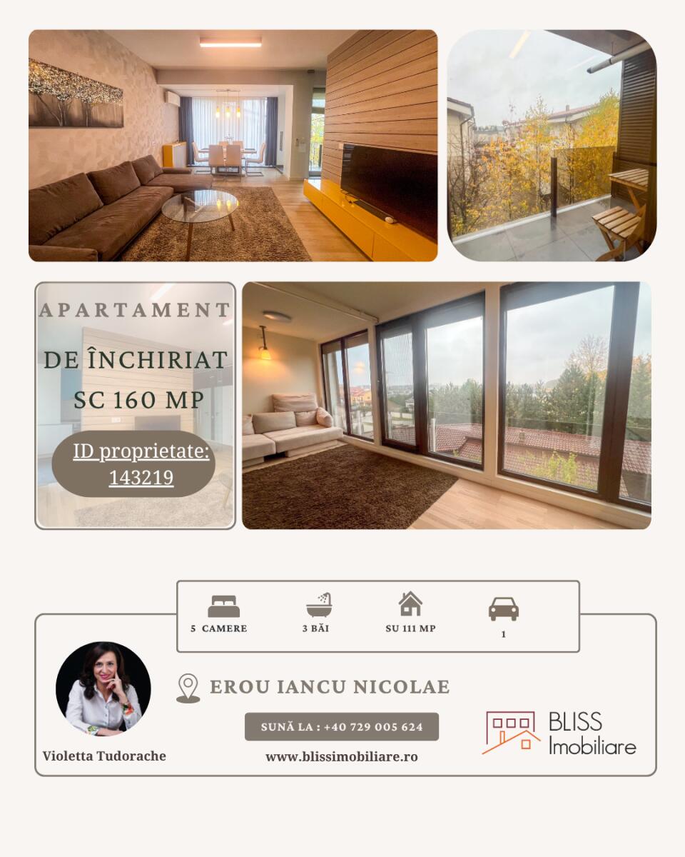 DUPLEX MODERN CU 3 DORMITOARE DE ÎNCHIRIAT – IANCU NICOLAE 