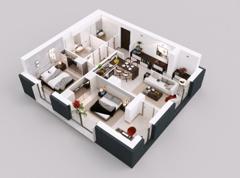 de inchiriat apartament 3 camere #84555 - BLISS Imobiliare