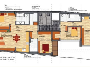 de inchiriat apartament 3 camere #86432 - BLISS Imobiliare