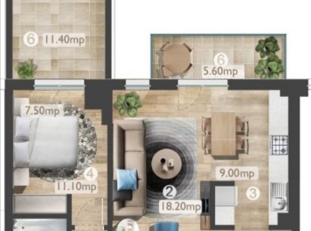 de vanzare apartament 2 camere #89813 - BLISS Imobiliare